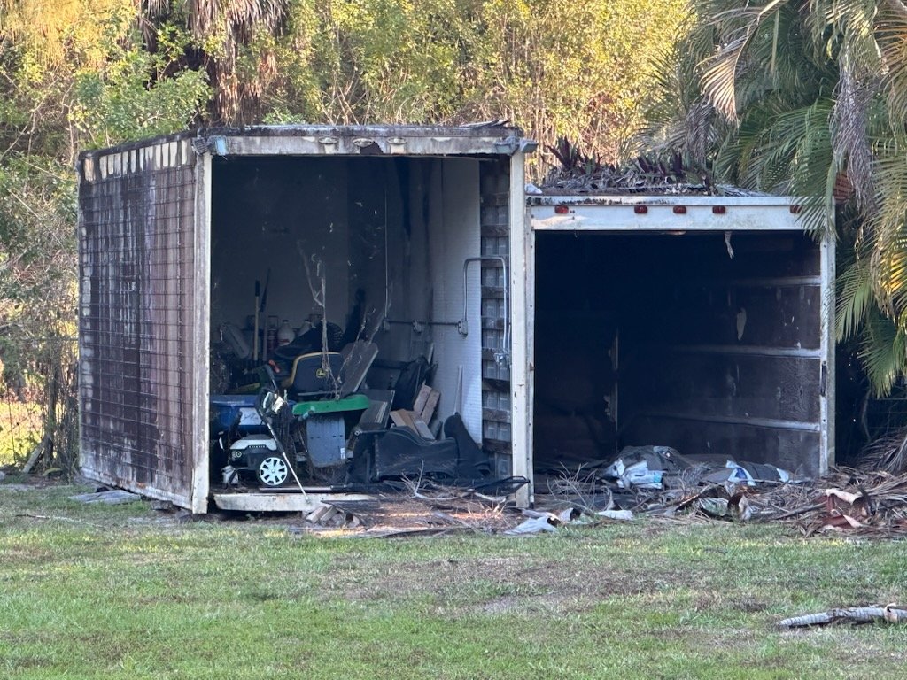 Storage container cleanup and junk removal in Palm Beach County