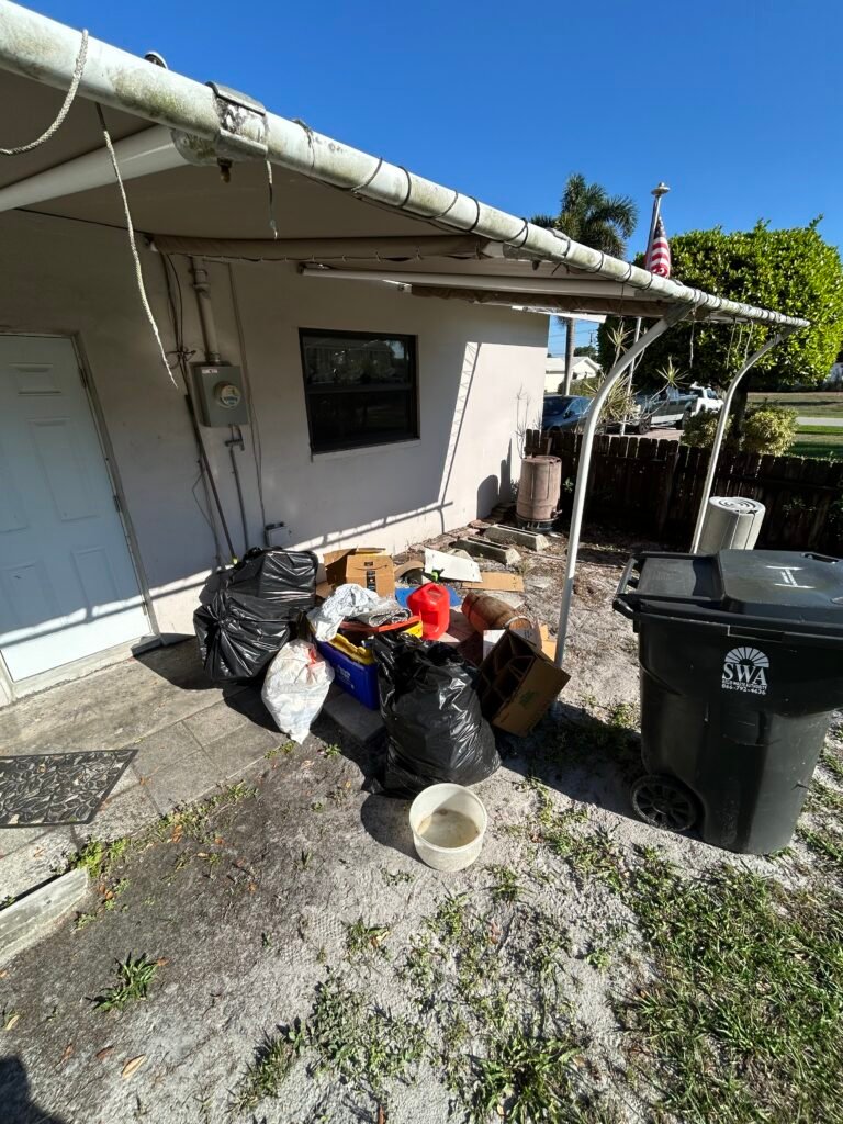General trash pickup in West Palm Beach, Florida by On-Call Hauler