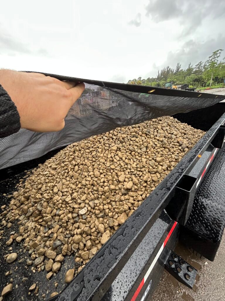 London Mist rock delivery in Palm Beach County