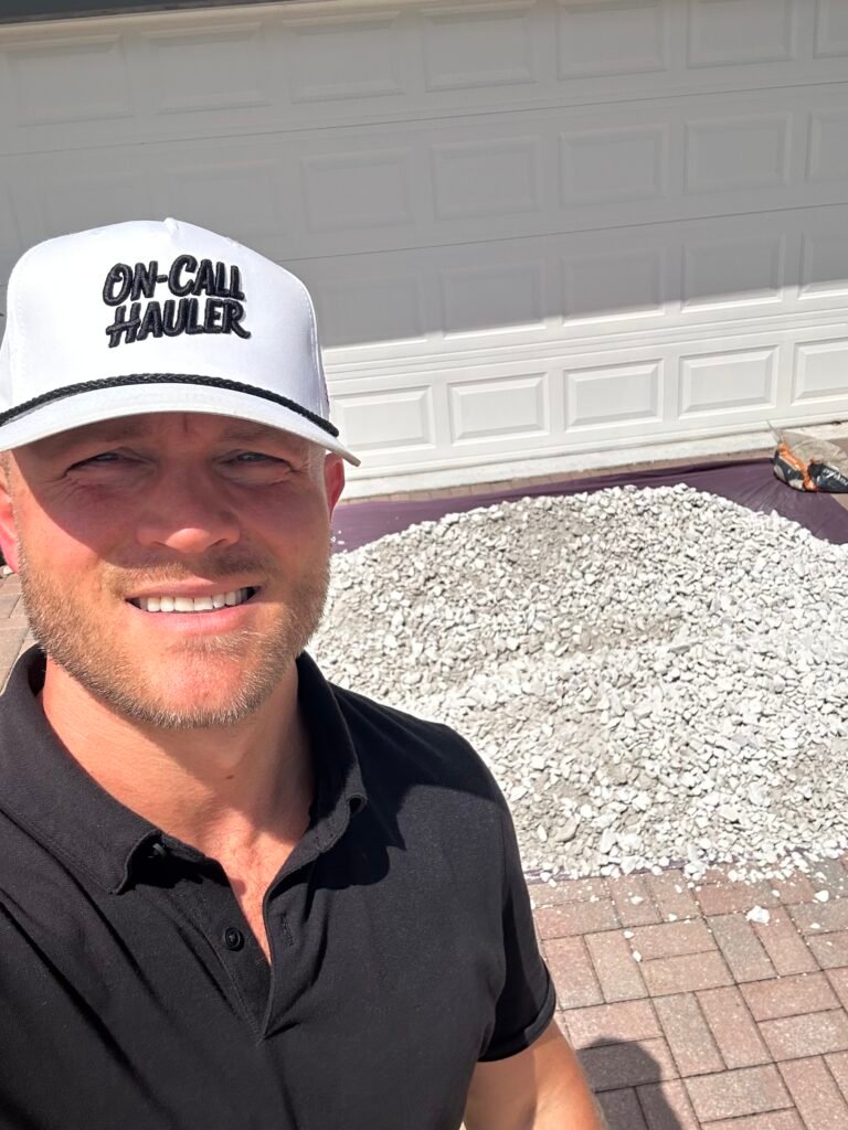 Aggregate rock delivery in West Palm Beach by On-Call Hauler