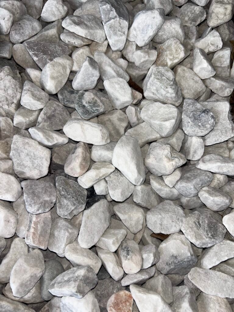 White marble rock delivery in Palm Beach County