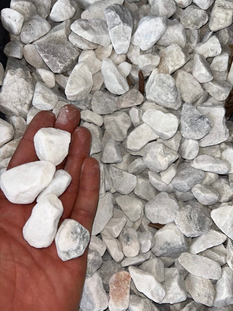 White marble rock delivery in Palm Beach County