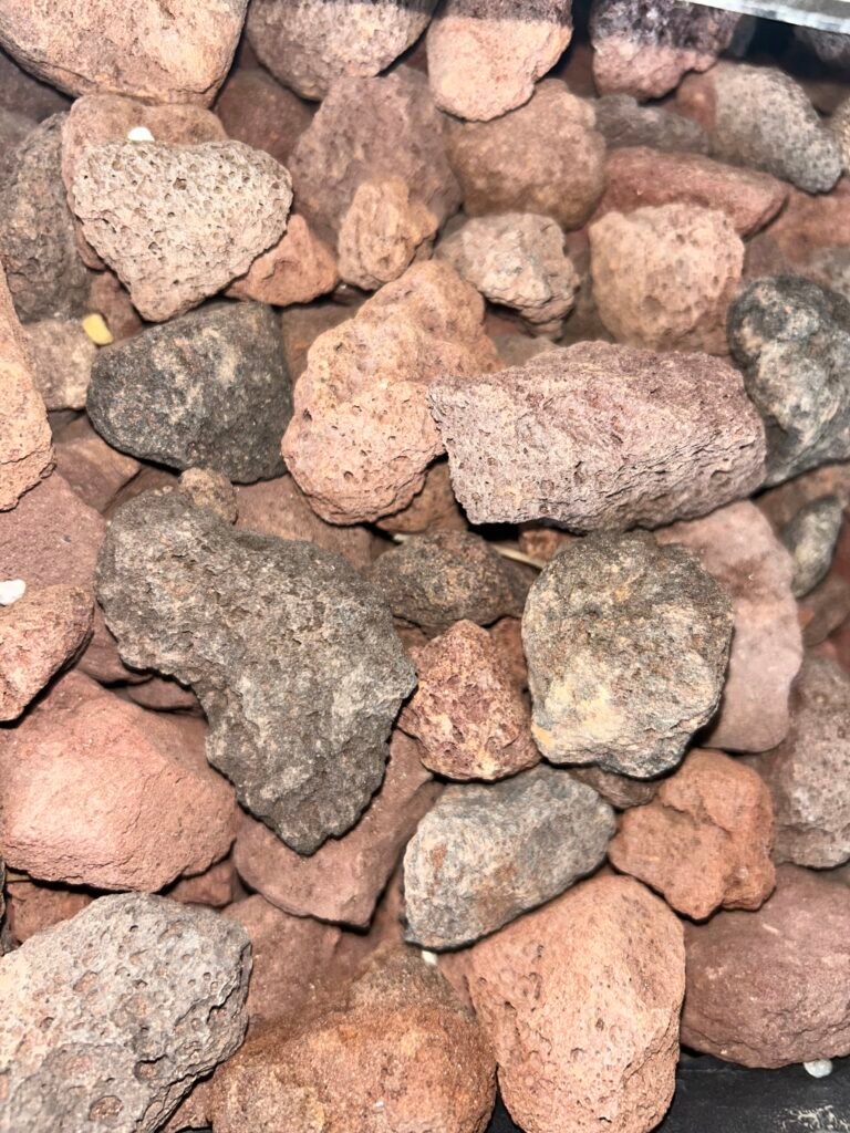 Red Lava rock delivery in Palm Beach County