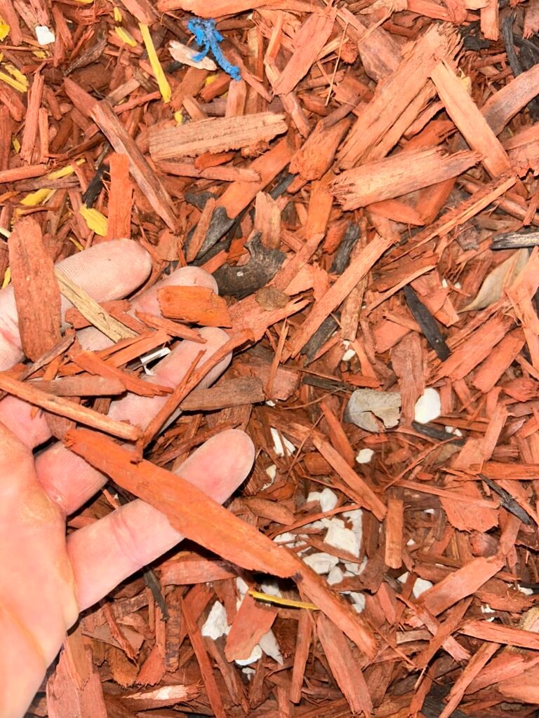 Red Mulch delivery in Palm Beach County