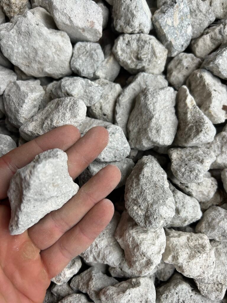 1-1/4" crushed drain rock delivery in Palm Beach County