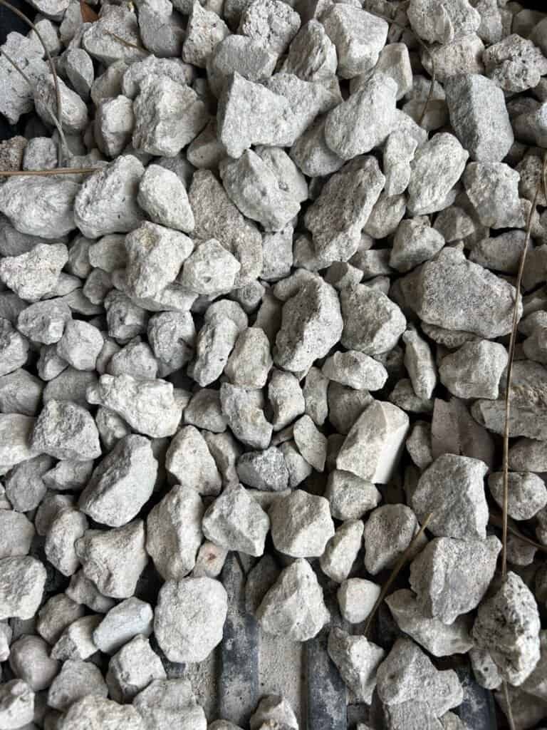 Rock #57 drain rock delivery in Palm Beach County
