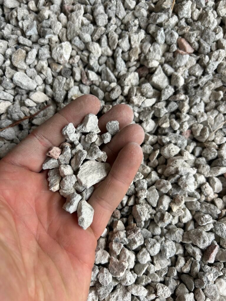 Crushed pea gravel delivery in Palm Beach County