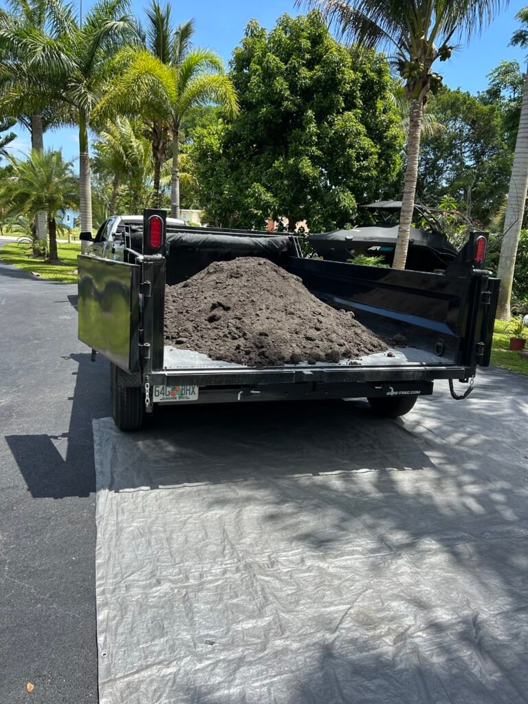 local topsoil delivery in West Palm Beach by On-Call Hauler
