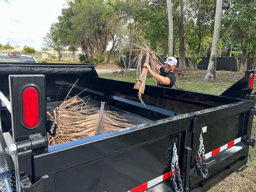 Yard waste removal in Palm Beach County by On-Call Hauler